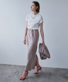 BEIGE， SPINEL / タックギャザー Iラインスカート