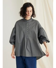 CRAFT STANDARD BOUTIQUE パールボタンピコフリルブラウス