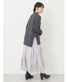 earth music&ecology マットベロアモールチュニック