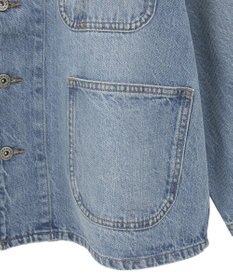 AMERICAN HOLIC ノーカラーデニムカバーオール