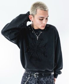 WEGO 【ユニセックス着用ITEM】ブリーチハトメロゴプルオーバー