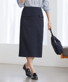 J.PRESS LADIES 【洗える・イージーケア】 アクティブピケストレッチ ナロー スカート