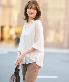 ANY SIS S 【接触冷感】シアー ブラウス