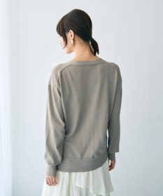 YECCA VECCA Vネックスリットニット