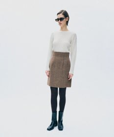 uncrave ネップツィード ミニスカート