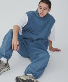 WEGO 【ウエストゴム/撥水/洗濯機可】ナイロンイージーパンツ