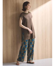 Green Parks ざっくりメッシュニットチュニック