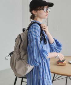 WEGO 【ANGIE VINTAGE】ボリュームスリーブ バンドカラー シャツワンピース