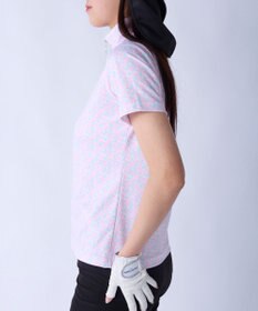 FILA GOLF／marie claire 【Marie claire sports】小花柄ハーフジップ半袖シャツ