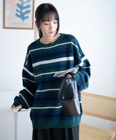 WEGO ルーズフィット総柄プルオーバー