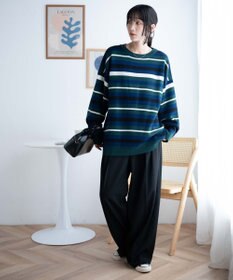 WEGO ルーズフィット総柄プルオーバー