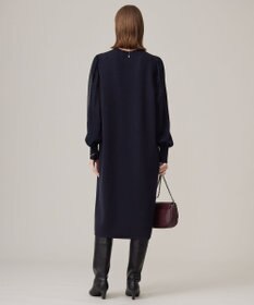 ICB L 【洗える】ウールブレンドスムース ニットワンピース