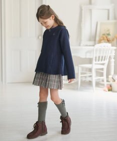 組曲 KIDS 【150-160㎝】フラワーキルト パーカー