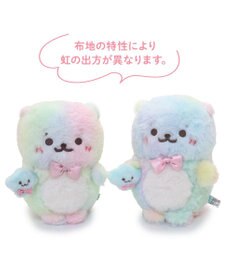 Mother garden らっこいぬ 虹のふわふわ マスコット 16cm