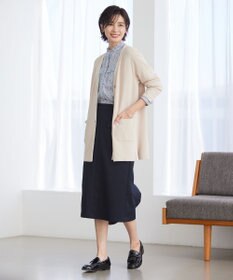 J.PRESS LADIES 【洗える・イージーケア】 アクティブピケストレッチ ナロー スカート