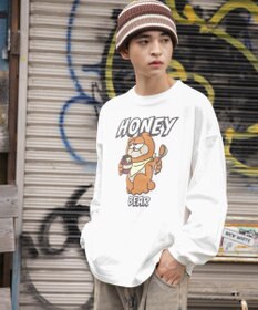 WEGO 【ユニセックス着用ITEM】アニマルキャラBIG　T（LS）