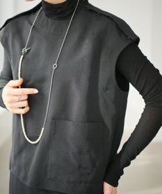 #Newans 【ANSWER for アクセサリーLOVER】ビッグポケットベストブラウス