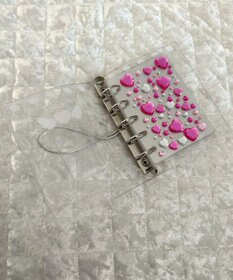 WEGO クリアラメハートエンジェルシールバインダー