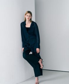 uncrave トリコットシフォン ロングシャツ