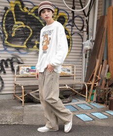 WEGO 【ユニセックス着用ITEM】アニマルキャラBIG　T（LS）