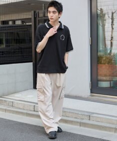 WEGO 【ユニセックス着用ITEM/MLサイズ展開】ワッフルラインポロ