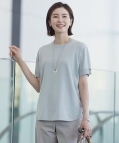 J.PRESS LADIES L 【洗える】COTTON POLYESTER 袖ボタン ニット