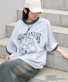 WEGO 【ユニセックス着用ITEM/MLサイズ展開】別注PEANUTSプリントT（SS）