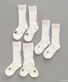 earth music&ecology 【予約】Disney/アソート刺繍入り靴下