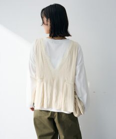 Green Parks ランジェリー風サテンビスチェ