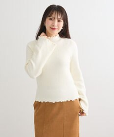 Green Parks ・ｓｗｉｎｇ　ｂｙ　ウラシャギーフレアスリーブニット