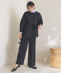 UNFILO フリルネックシャツ