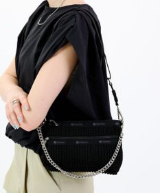 LeSportsac CHAIN CROCHET CLUTCH/ブラッククロシェ