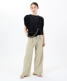 LeSportsac CHAIN CROCHET CLUTCH/ブラッククロシェ