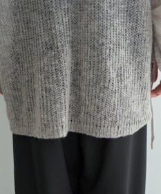 YECCA VECCA 袖シャーリングシアーニット