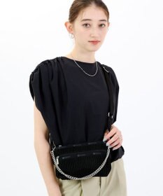 LeSportsac CHAIN CROCHET CLUTCH/ブラッククロシェ