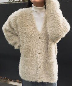 WEGO 【ユニセックス着用ITEM】フェザーカーディガン