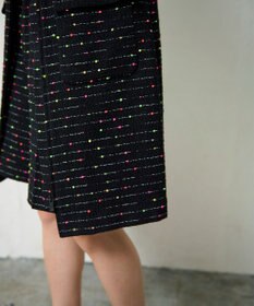 GRACE CONTINENTAL ネオンドットジャガードワンピース