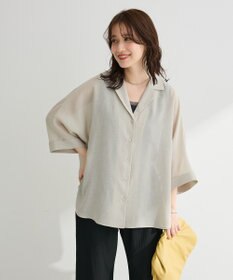 Green Parks 開襟シアーシャツジャケット