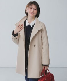 ANY SIS S ウールライクスタンドカラー ミドルコート