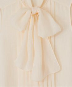 GRACE CONTINENTAL リネンライクボウタイノースリーブ