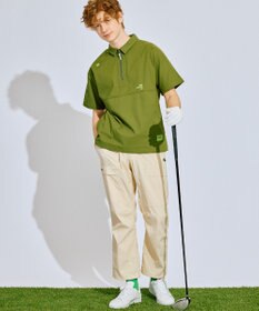 PW CIRCULUS 【撥水加工/ ストレッチ】【MEN】ベルト付 ワイドカーゴパンツ ゴルフ