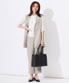 J.PRESS LADIES 【セットアップ対応・洗える・UVケア・速乾】 OXIJEWELストレッチ セミワイド パンツ