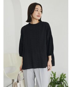 Green Parks インド綿 SET２点 刺繍７分丈ブラウス＋タンクトップ