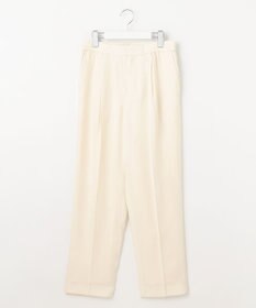 自由区 【XSサイズ～/洗える/セット着用可】キュプラリネンシャンタン イージーテーパードパンツ