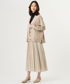 J.PRESS LADIES L 【季節の変わり目に】Vis/Peスパーク ニット Vネック カーディガン