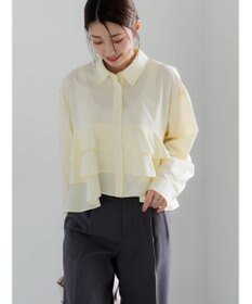Te chichi ティアードフリルクロップトシャツ
