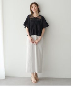 YECCA VECCA 刺繍レースブラウス