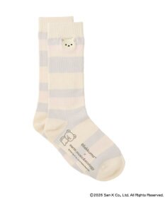 earth music&ecology 【予約】リラックマ×earth マルチボーダーソックス