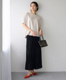 UNFILO BEAUTY FORM ロゴ刺繍 半袖Tシャツ