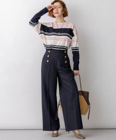 23区 L 【先行予約】コットンポリエステルストレッチ オーバーサイズ ニット